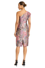 Load image into Gallery viewer, Maggy London One Shoulder Brocade Dress