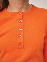 Load image into Gallery viewer, White + Warren Cashmere Button Henley
