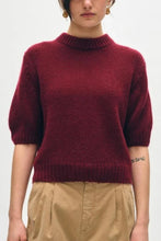 Load image into Gallery viewer, White & Warren Featherweight Puff Sleeve Crew Sweater