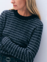 Load image into Gallery viewer, White & Warren Cashmere Striped Longsleeve Thermal