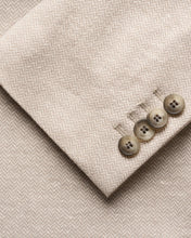 Load image into Gallery viewer, Eton Herringbone Linen Jersey Soft Jacket