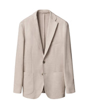Load image into Gallery viewer, Eton Herringbone Linen Jersey Soft Jacket