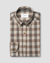 Load image into Gallery viewer, Eton Block Check Flannel Shirt