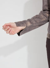 Load image into Gallery viewer, Lysse Amelia Printed Vegan Suede Moto Jacket