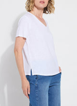 Load image into Gallery viewer, Lysse Cyrus Box Cut V Neck Tee