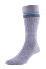 Load image into Gallery viewer, Pantherella Barfield Mini Spots & Stripes Sock