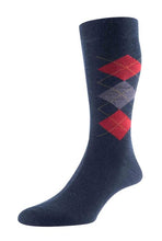 Load image into Gallery viewer, Pantherella Locke Argyle Sock