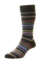 Load image into Gallery viewer, Pantherella Quakers Stripe Socks