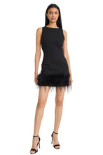 Load image into Gallery viewer, Donna Morgan Solid Sheath With Feathered Hem