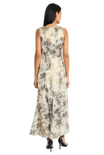 Load image into Gallery viewer, Maggy London Floral Metallic Long Dress