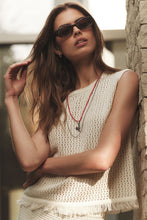 Load image into Gallery viewer, Velvet Cova Mesh Cotton Knit Top