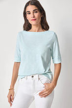 Load image into Gallery viewer, Lilla P Cuffed Sleeve Boatneck Top