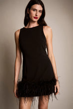 Load image into Gallery viewer, Donna Morgan Solid Sheath With Feathered Hem