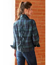 Load image into Gallery viewer, Finley Eugenie Shirt Brushed Teal Plaid