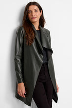 Load image into Gallery viewer, Nic + Zoe Faux Leather Lounge Around Jacket