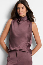 Load image into Gallery viewer, Nic + Zoe Luxe Satin Drape Tank