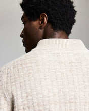 Load image into Gallery viewer, Billy Reid Basketweave Half Zip Sweater
