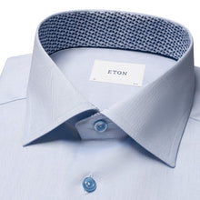 Load image into Gallery viewer, Eton Solid Signature Twill Geometric Effect Shirt
