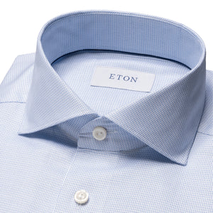 Eton Melange Semi Solid Fine Twill Shirt