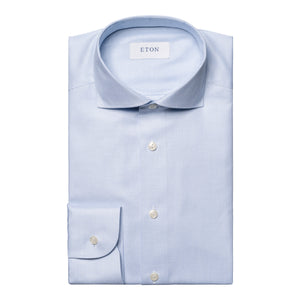 Eton Melange Semi Solid Fine Twill Shirt