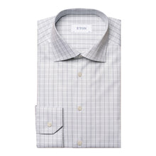 Load image into Gallery viewer, Eton Check Fine Twill Dress Shirt
