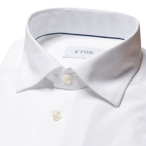 Eton Herringbone 4 Way Stretch Dress Shirt