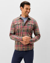 Load image into Gallery viewer, Johnnie-O Yule Tartan Knitted Flannel Shirt