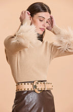 Load image into Gallery viewer, Tyler Boe Cotton Cashmere Fur Sweater
