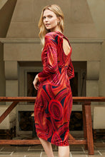Load image into Gallery viewer, Tyler Boe Dana Midi Velvet Paisley Dress