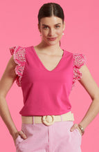 Load image into Gallery viewer, Tyler Boe Erin Eyelet Sleeve Tee