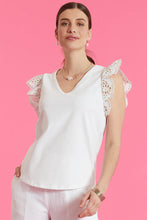 Load image into Gallery viewer, Tyler Boe Erin Eyelet Sleeve Tee