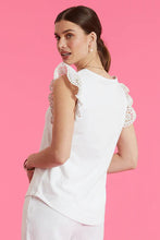 Load image into Gallery viewer, Tyler Boe Erin Eyelet Sleeve Tee