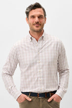 Load image into Gallery viewer, Johnnie-O Sandlewood Pane Twill Sport Shirt