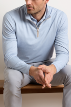Load image into Gallery viewer, Peter Millar Albatross Cotton-Blend Piqué Quarter-Zip
