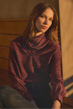 Load image into Gallery viewer, Velvet Cheetah Print Nala Blouse