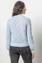 Load image into Gallery viewer, Lilla P Easy Pointelle Crewneck Sweater
