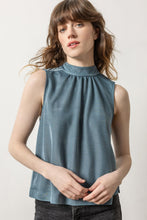 Load image into Gallery viewer, Lilla P Sparkle Sleeveless Mock Neck Top