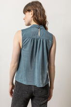 Load image into Gallery viewer, Lilla P Sparkle Sleeveless Mock Neck Top