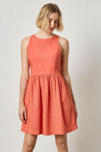 Load image into Gallery viewer, Lilla P Eyelet High Neck Mini Dress