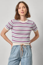 Load image into Gallery viewer, Lilla P Novelty Stripe Crew Neck Sweater