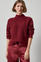 Load image into Gallery viewer, Lilla P Relaxed Cable Knit Sweater