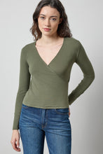 Load image into Gallery viewer, Lilla P Matte Brushed Jersey Refined Surplice Top
