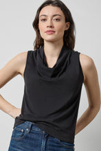 Load image into Gallery viewer, Lilla P Matte Brushed Jersey Drape Neck Sleeveless Top