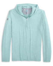 Load image into Gallery viewer, Johnnie-O Welsey Heathered Hooded 1/4 Zip