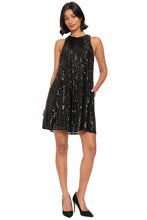 Load image into Gallery viewer, London Times Sequin A Line Dress