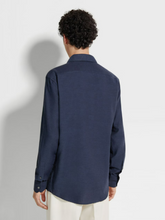 Load image into Gallery viewer, Zegna Solid Cashco Long Sleeves Shirt
