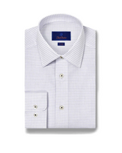 Load image into Gallery viewer, David Donahue Graph Check Dress Shirt
