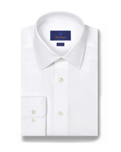 Load image into Gallery viewer, David Donahue Twill Dress Shirt