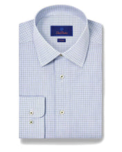 Load image into Gallery viewer, David Donahue Mini Check Dress Shirt