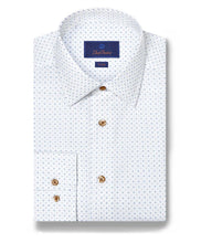 Load image into Gallery viewer, David Donahue Neat Print Dress Shirt